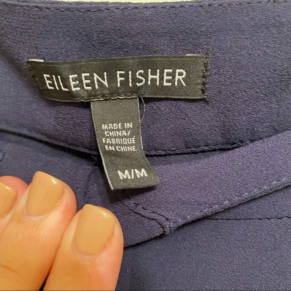 Eileen Fisher pleated silk ankle pant